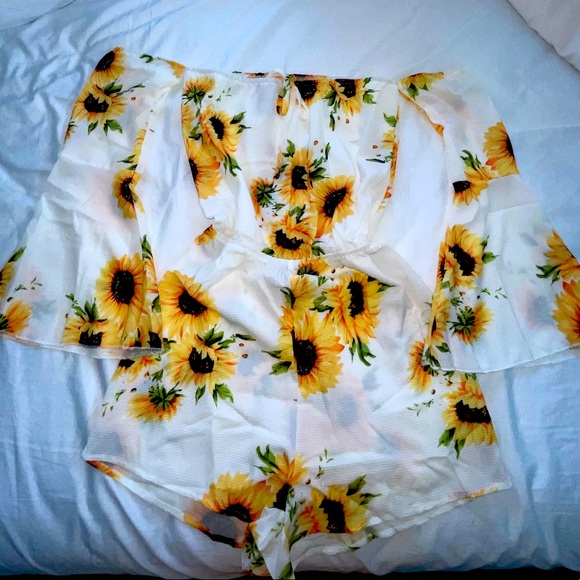 Pants - sunflower romper